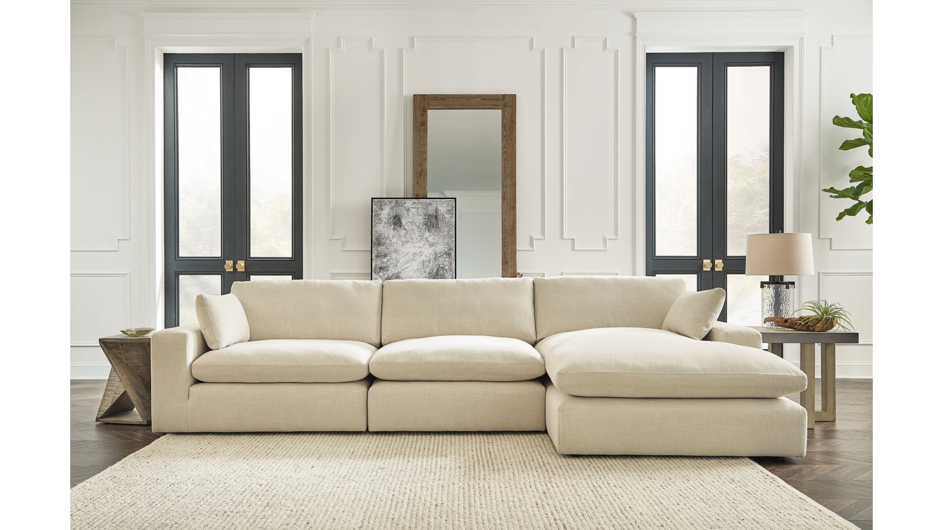 Elyza 3-Piece Sectional with Chaise