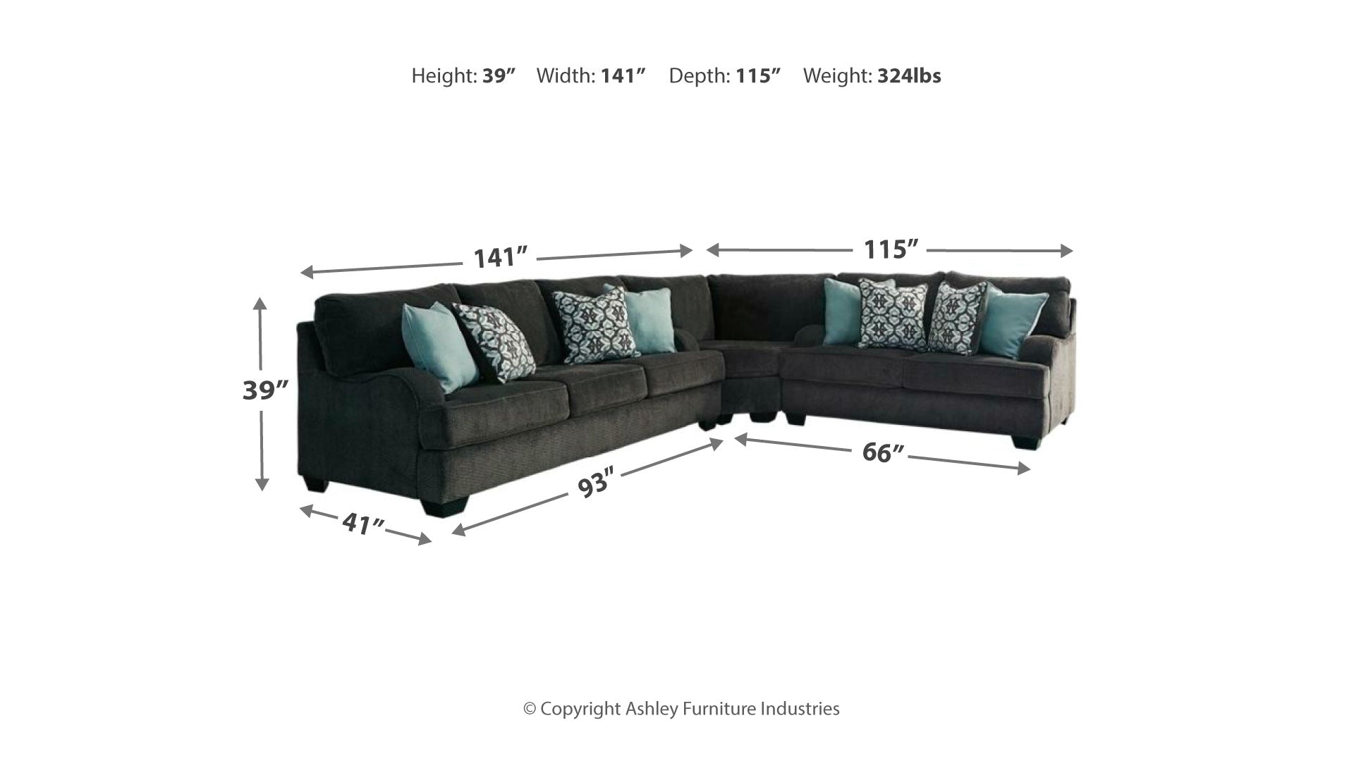 Charenton 3-Piece Sectional