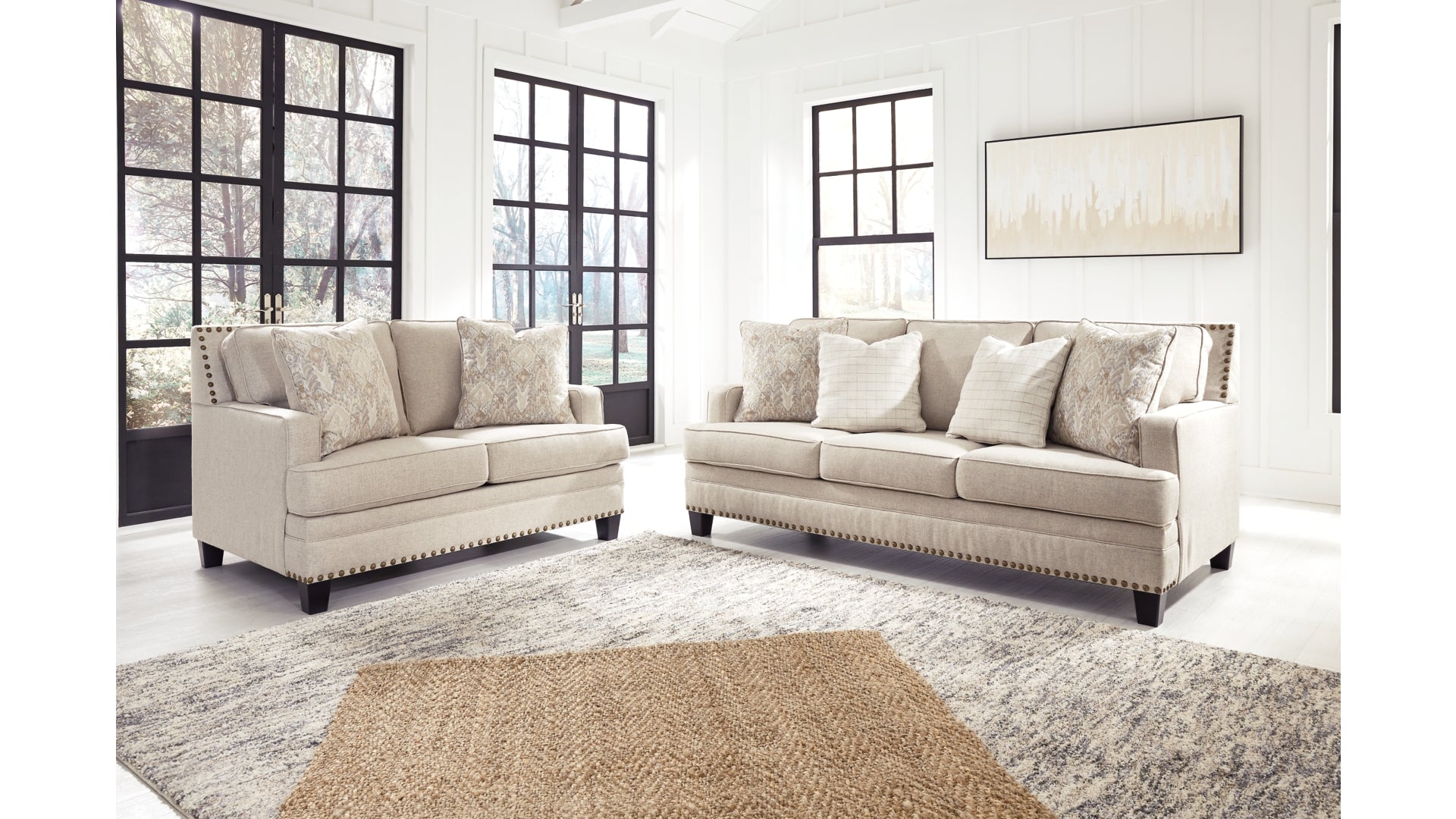 Claredon Sofa and Loveseat