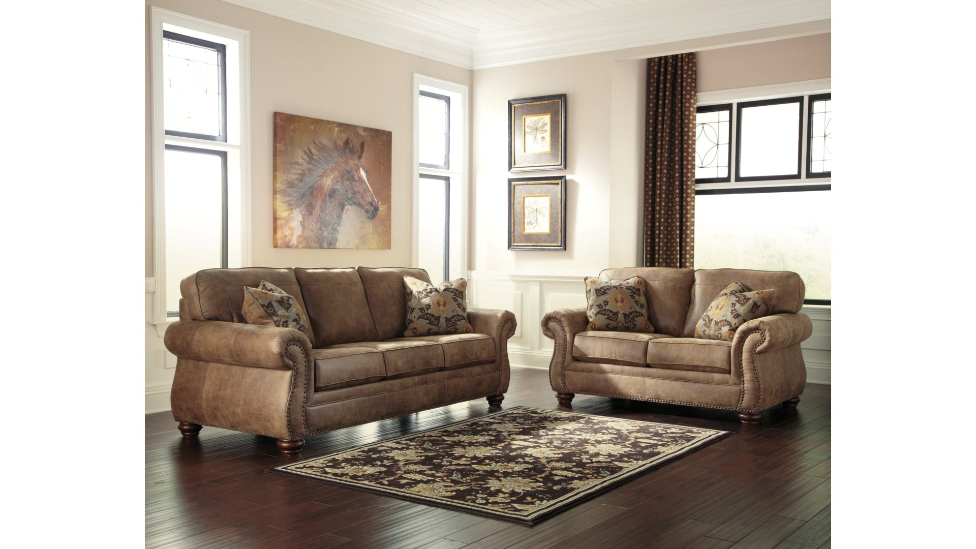 Larkinhurst Sofa and Loveseat