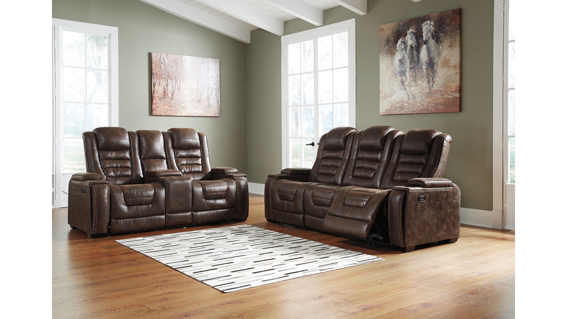 Game Zone Sofa and Loveseat