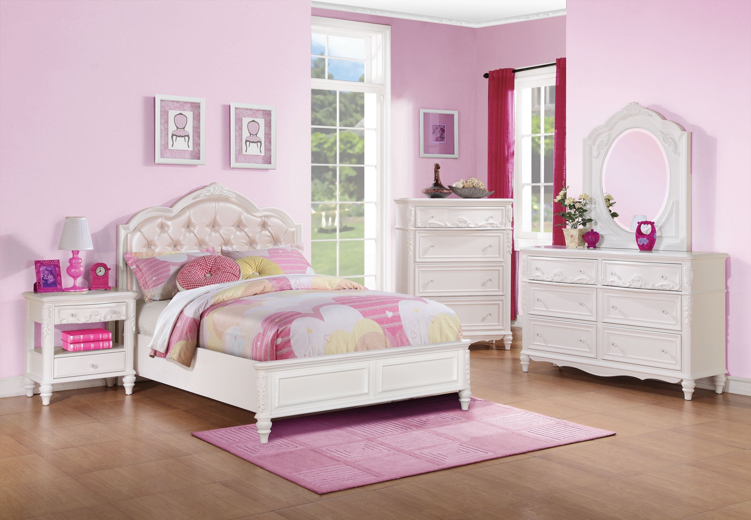 Caroline White Kids Bed