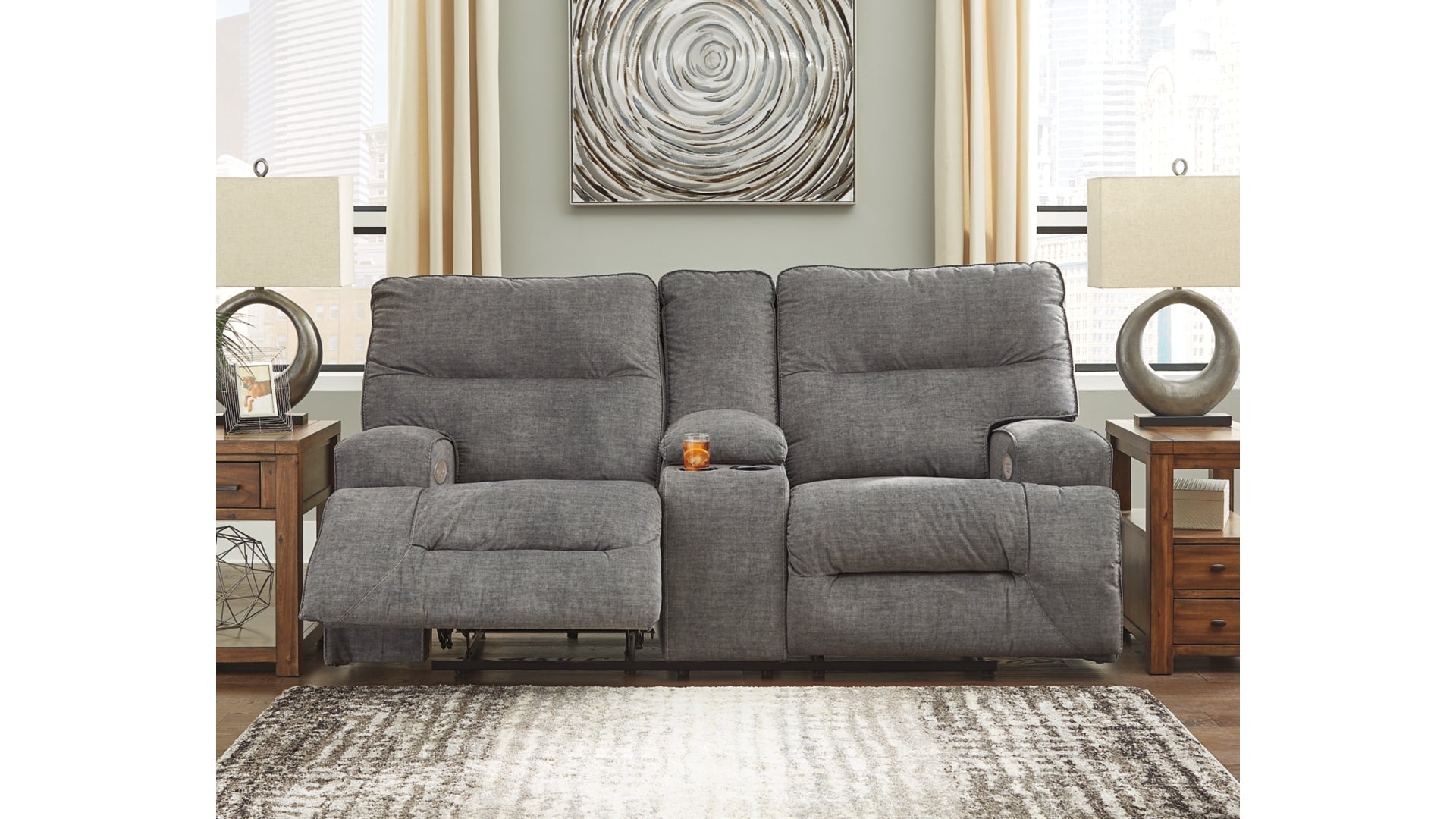 Coombs Power Reclining Loveseat with Console
