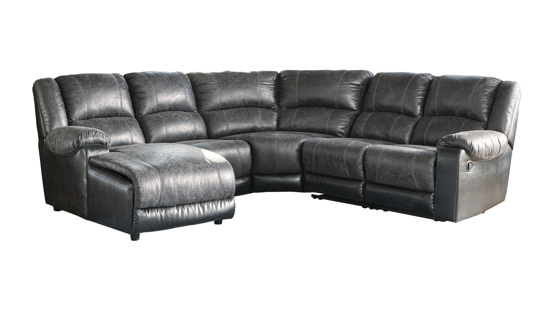 Nantahala 5-Piece Reclining Sectional with Chaise