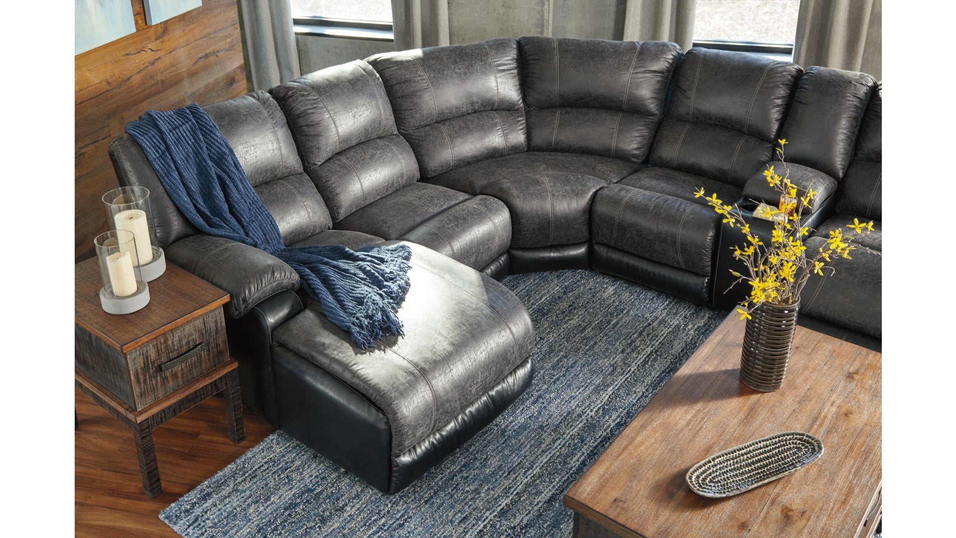 Nantahala 6-Piece Reclining Sectional with Chaise