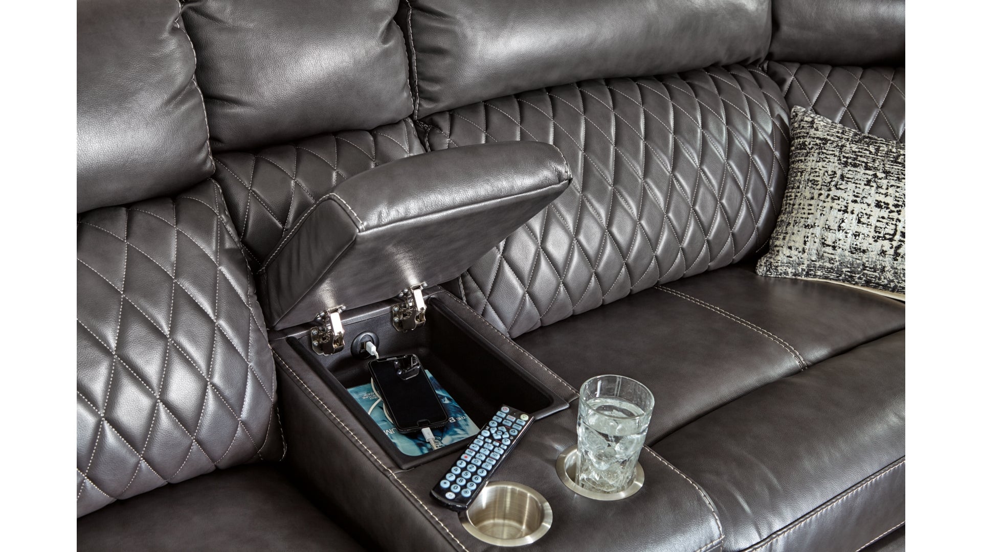 Samperstone 6-Piece Power Reclining Sectional