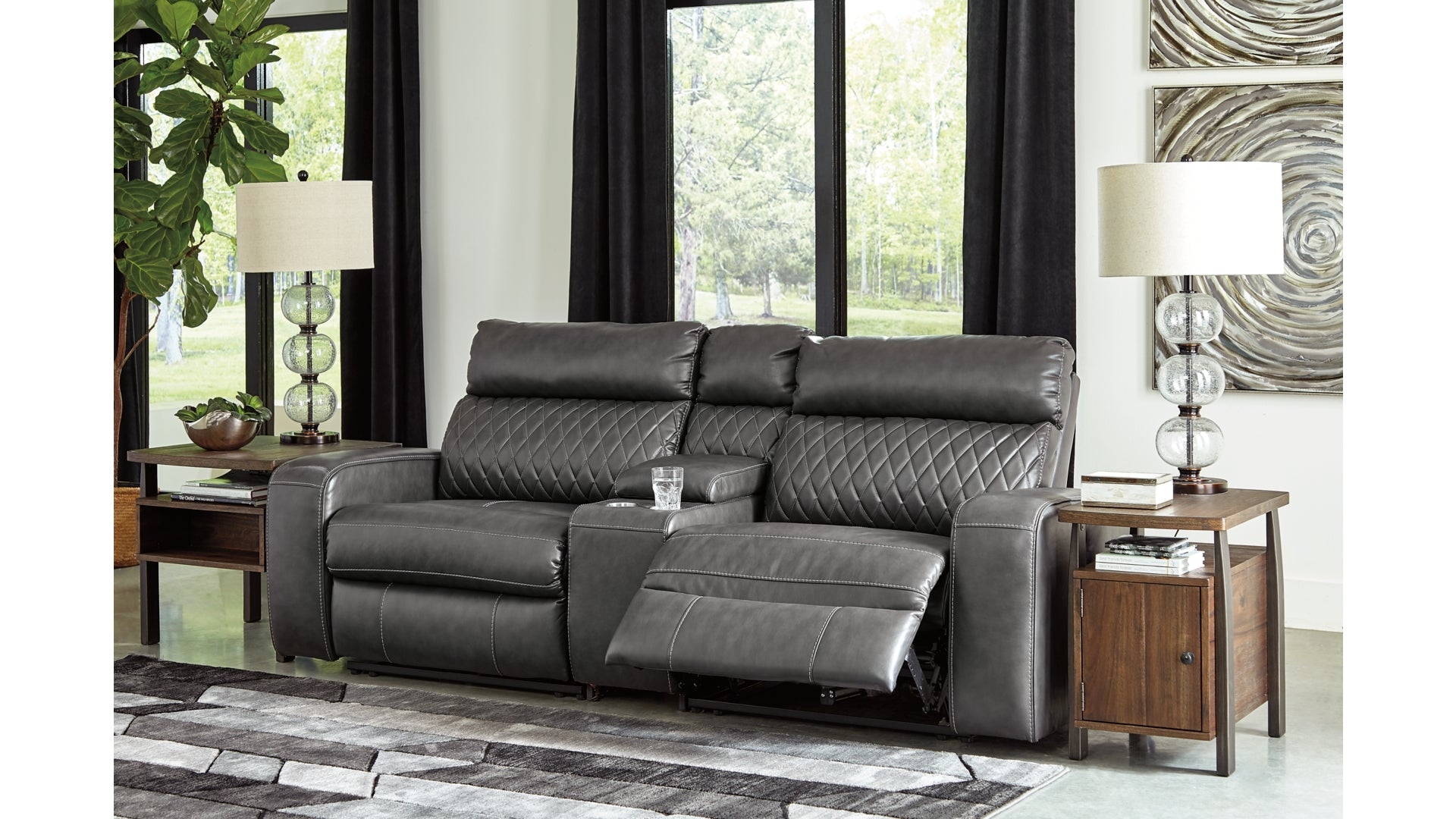 Samperstone 3-Piece Power Reclining Sectional