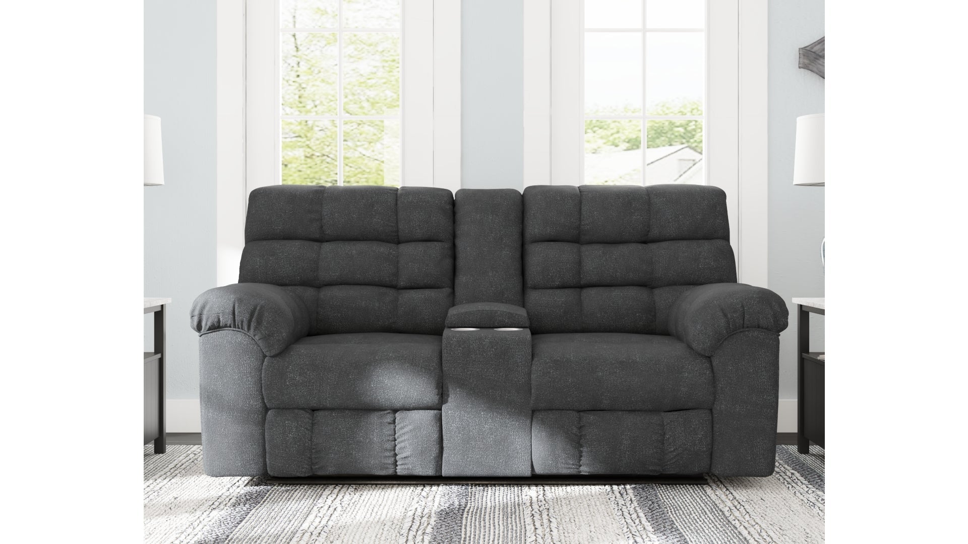 Wilhurst Reclining Loveseat with Console