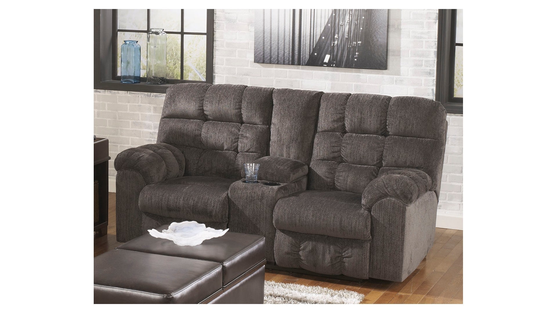Acieona Reclining Loveseat with Console