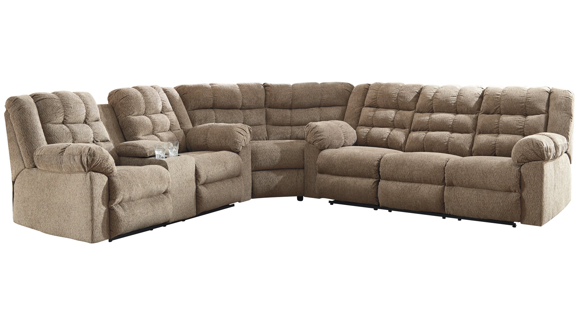 Workhorse 3-Piece Reclining Sectional