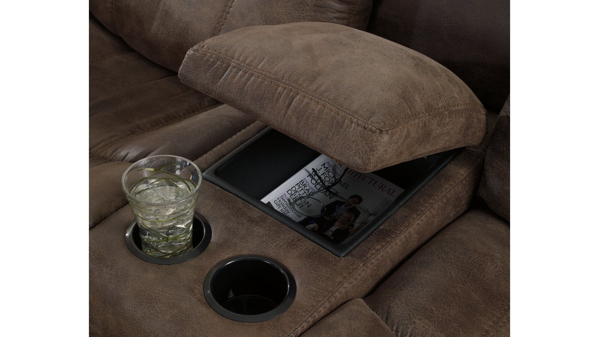 Alzena Reclining Loveseat with Console