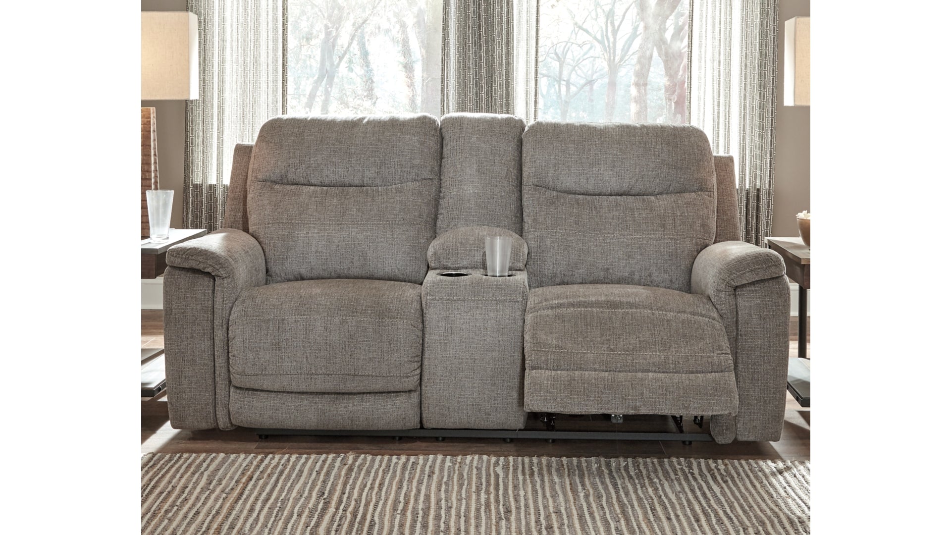 Mouttrie Power Reclining Loveseat with Console