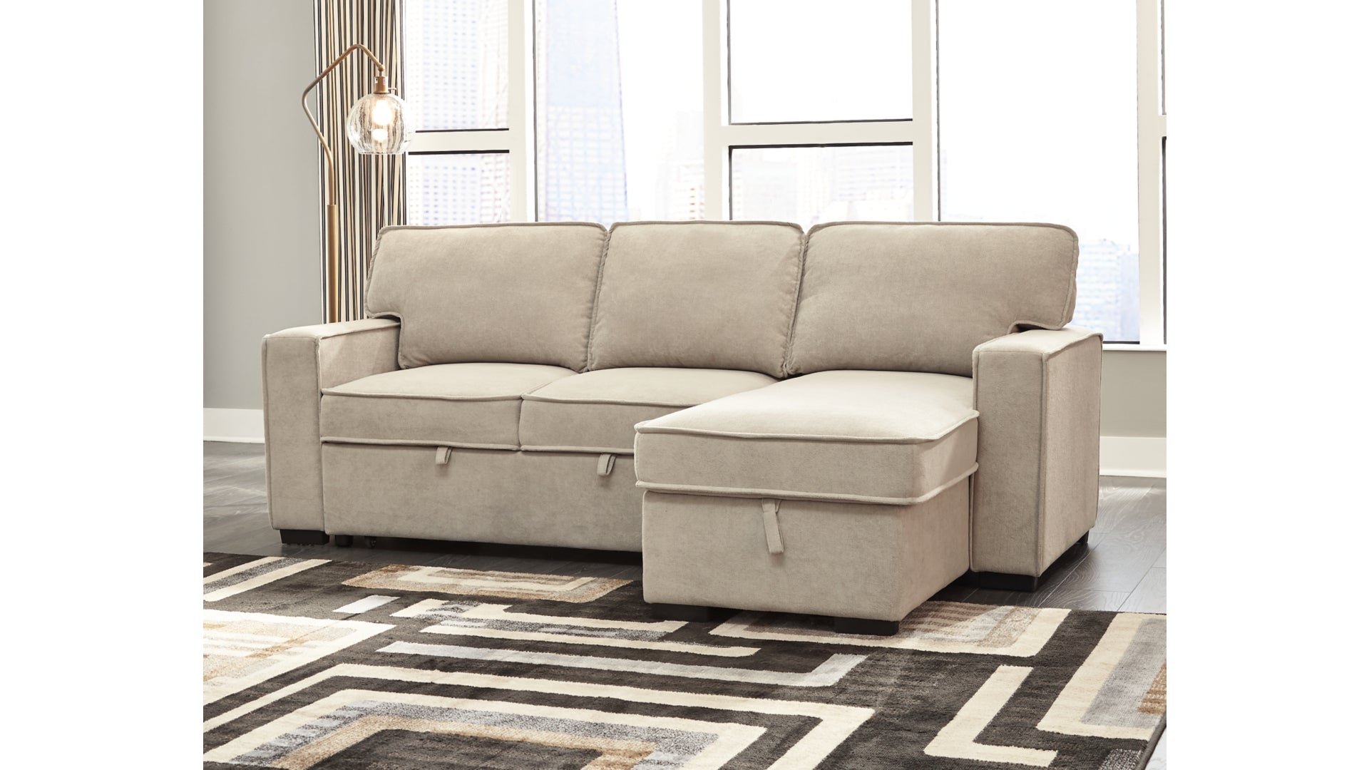 Darton 2-Piece Sleeper Sectional with Storage