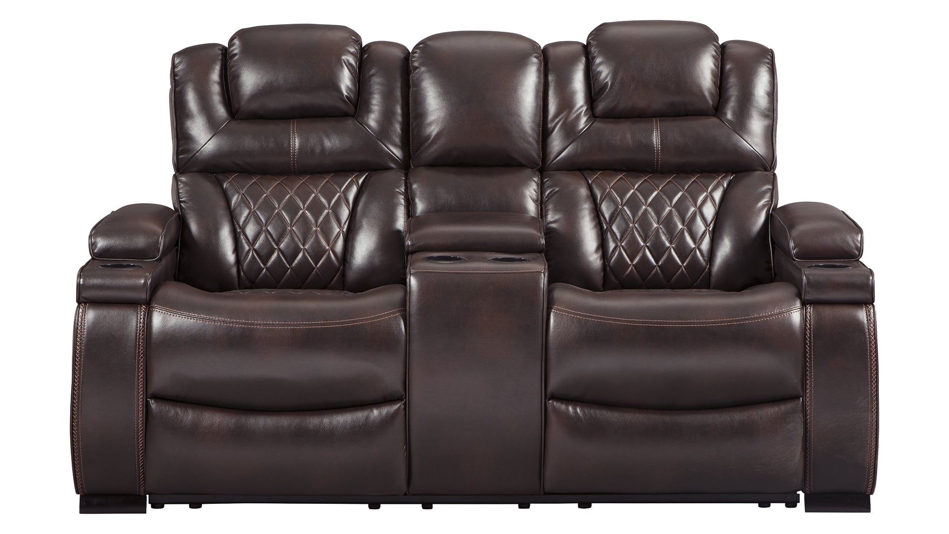 Warnerton Power Reclining Loveseat with Console