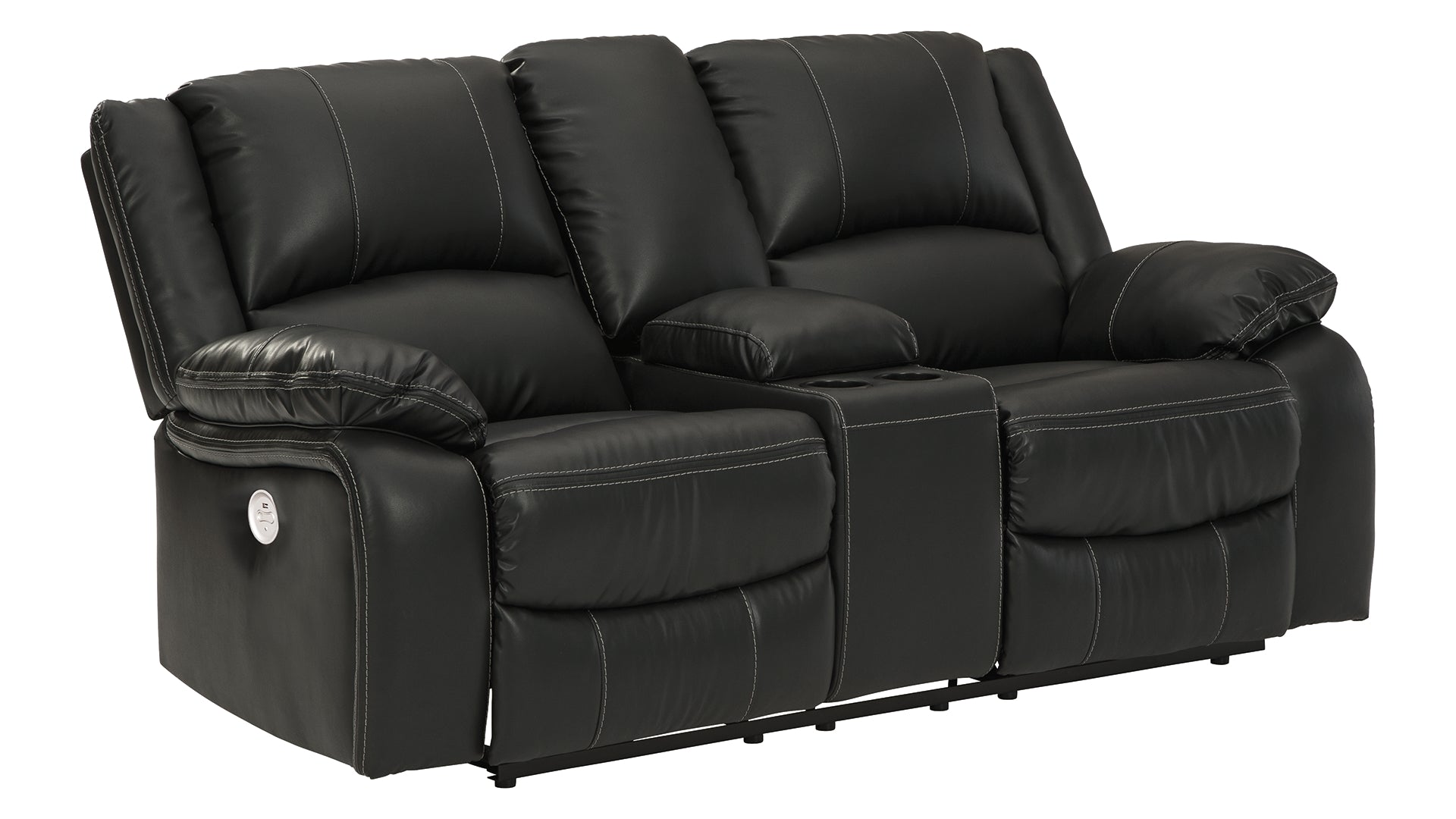 Calderwell Power Reclining Loveseat with Console