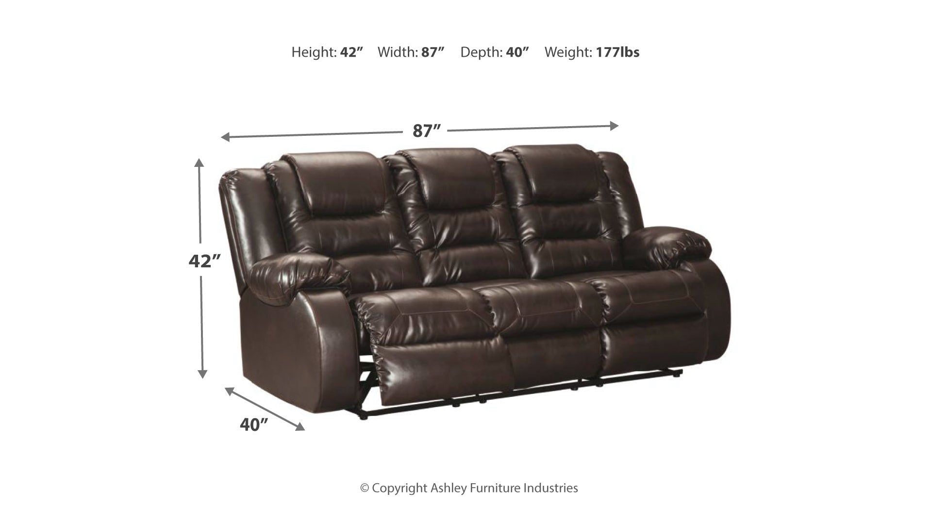 Vacherie Reclining Sofa
