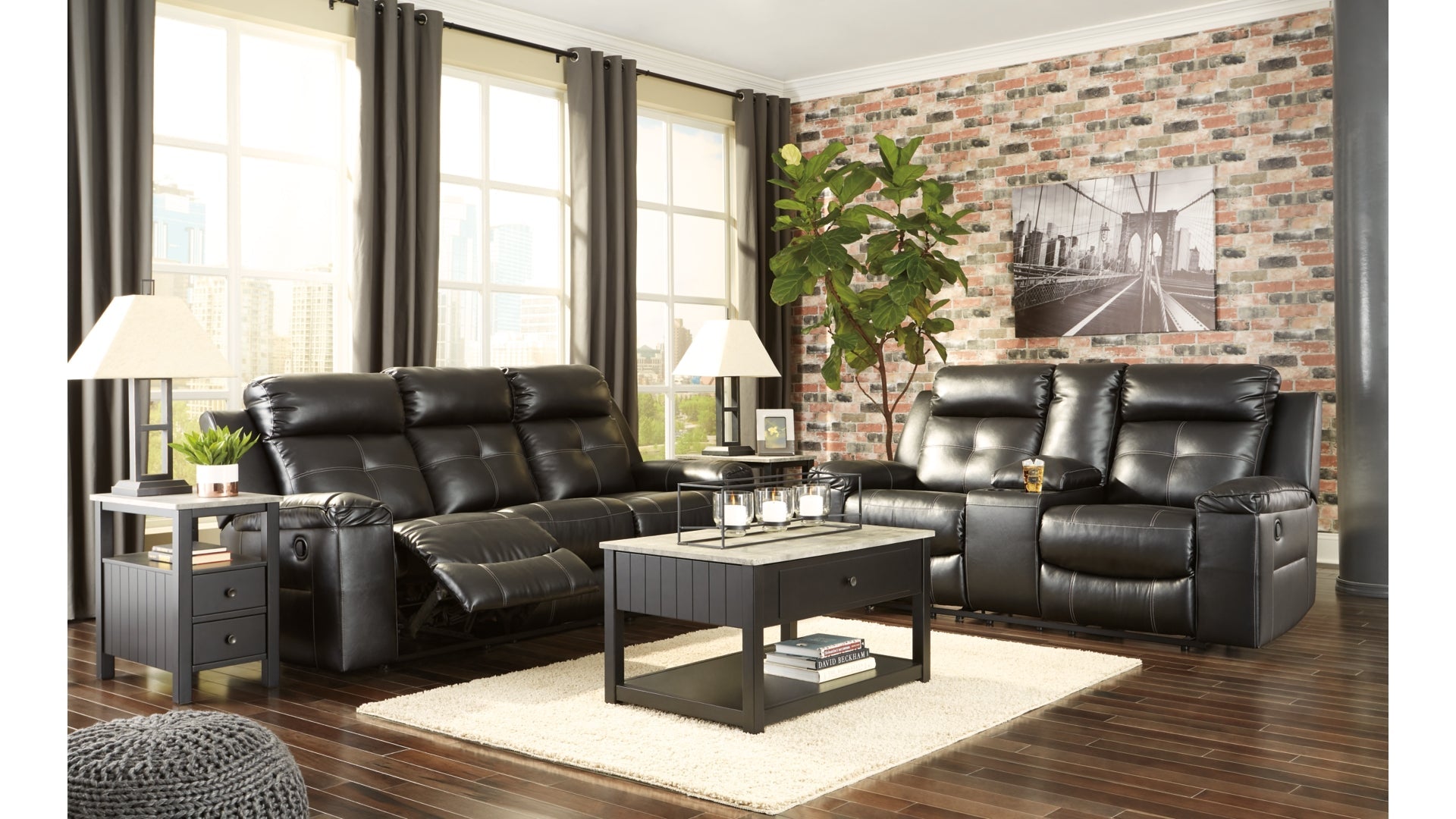 Kempten Sofa and Loveseat