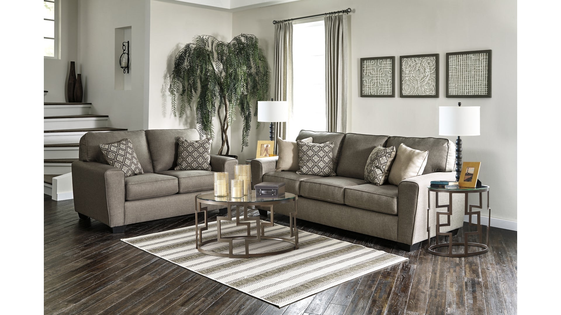 Calicho Sofa and Loveseat