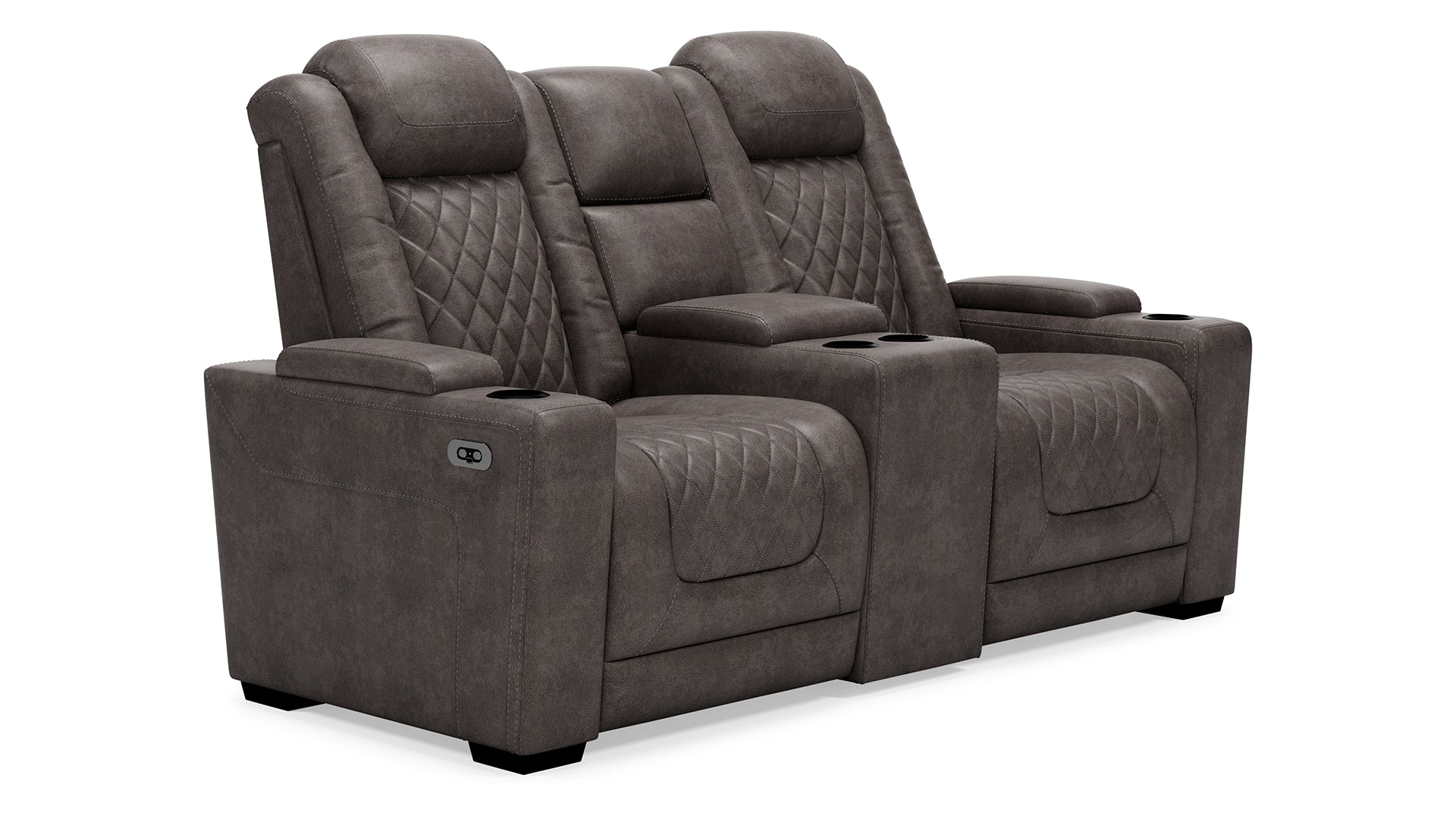 HyllMont Power Reclining Loveseat with Console