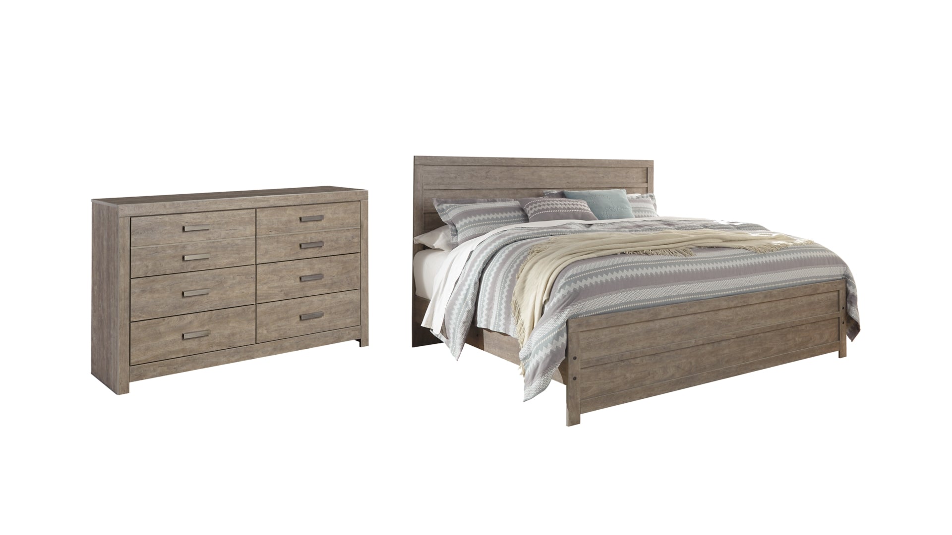 Culverbach King Panel Bed with Dresser