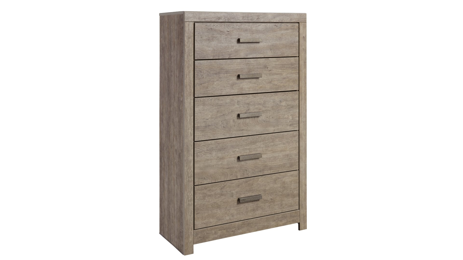 Culverbach Queen/Full Panel Headboard Bed with Mirrored Dresser and Chest