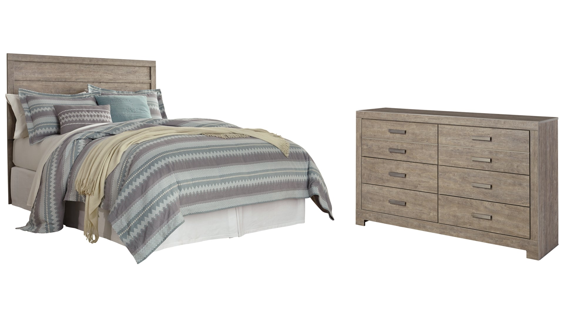 Culverbach Queen/Full Panel Headboard Bed with Dresser