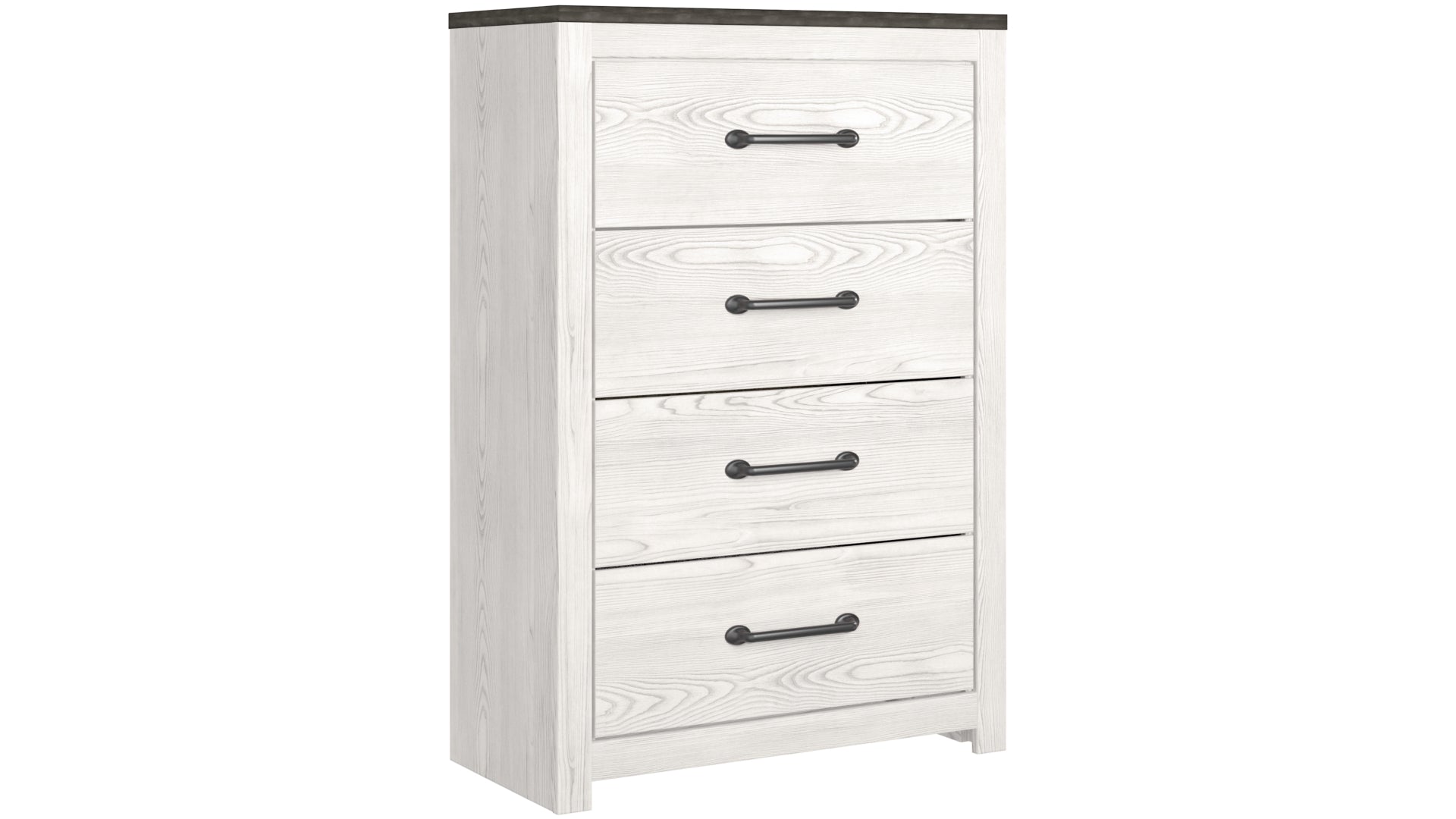 Gerridan King Panel Bed with Mirrored Dresser and Chest