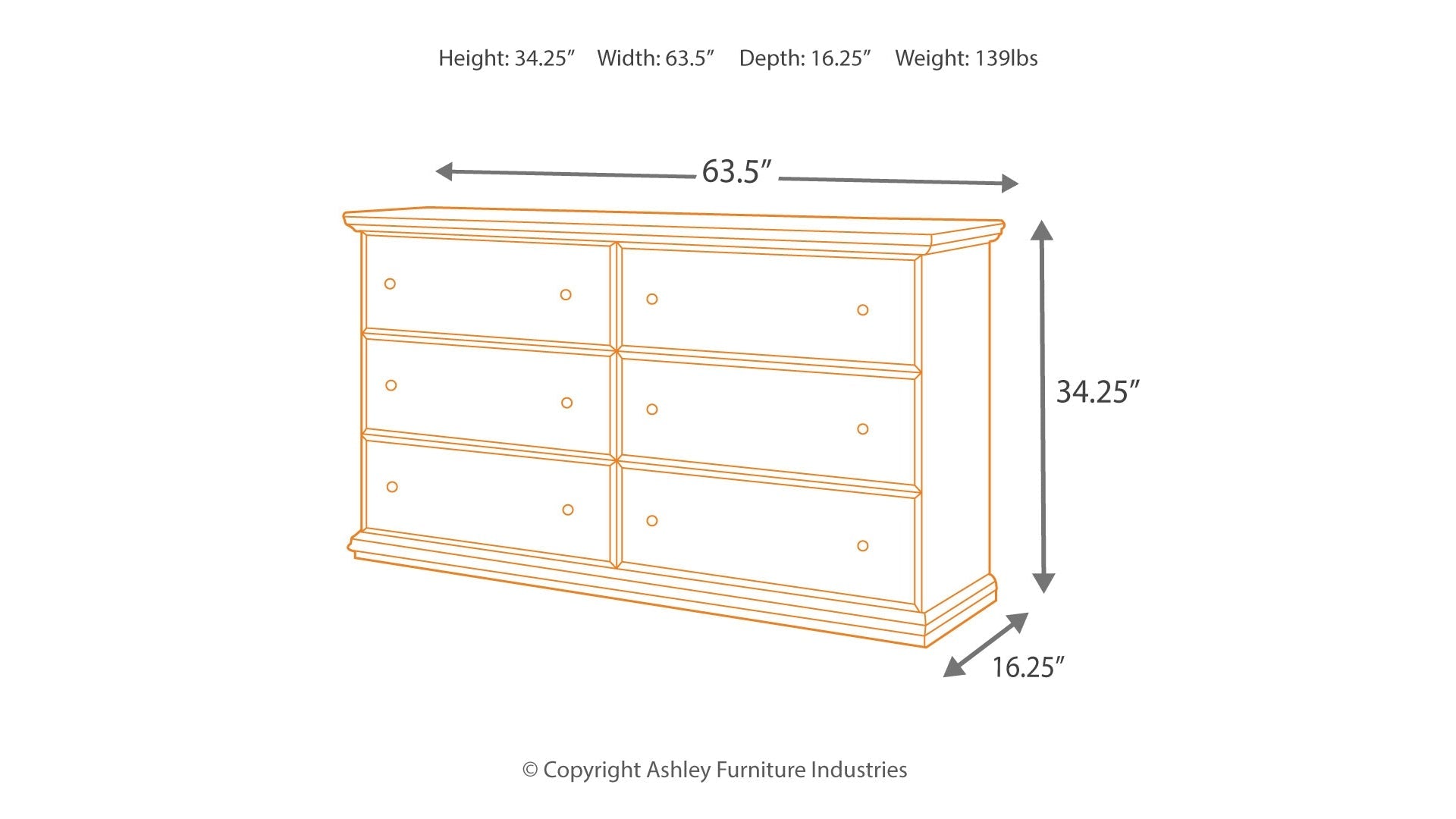 Maribel Queen Panel Bed with Dresser