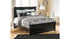 Maribel Queen Panel Bed with Mirrored Dresser and Chest