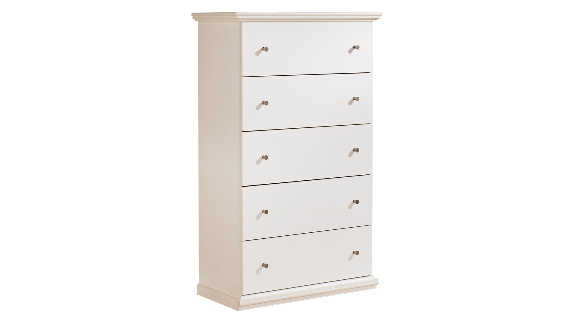 Bostwick Shoals King/California King Panel Headboard Bed with Mirrored Dresser, Chest and Nightstand