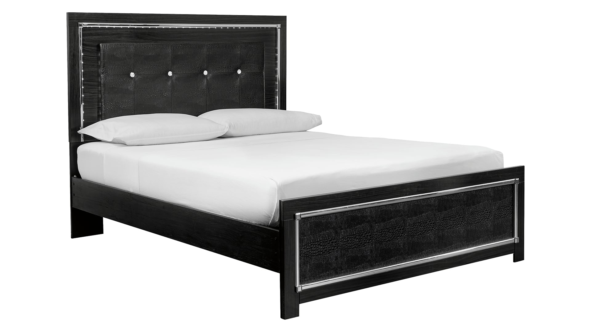 Kaydell Queen Upholstered Panel Bed with Dresser