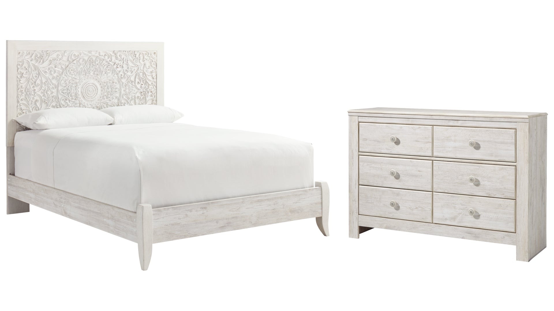 Paxberry Queen Panel Bed with Dresser