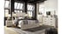 Cambeck King Panel Bed with Mirrored Dresser, Chest and Nightstand