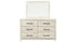 Cambeck Queen Panel Bed with 4 Storage Drawers with Mirrored Dresser, Chest and Nightstand