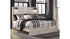 Cambeck King Panel Bed with Mirrored Dresser and Chest