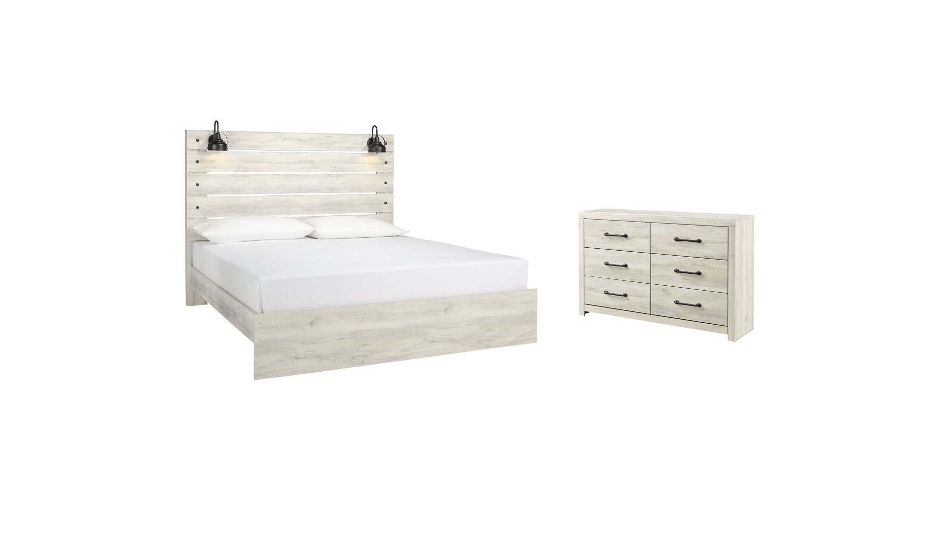 Cambeck King Panel Bed with Dresser