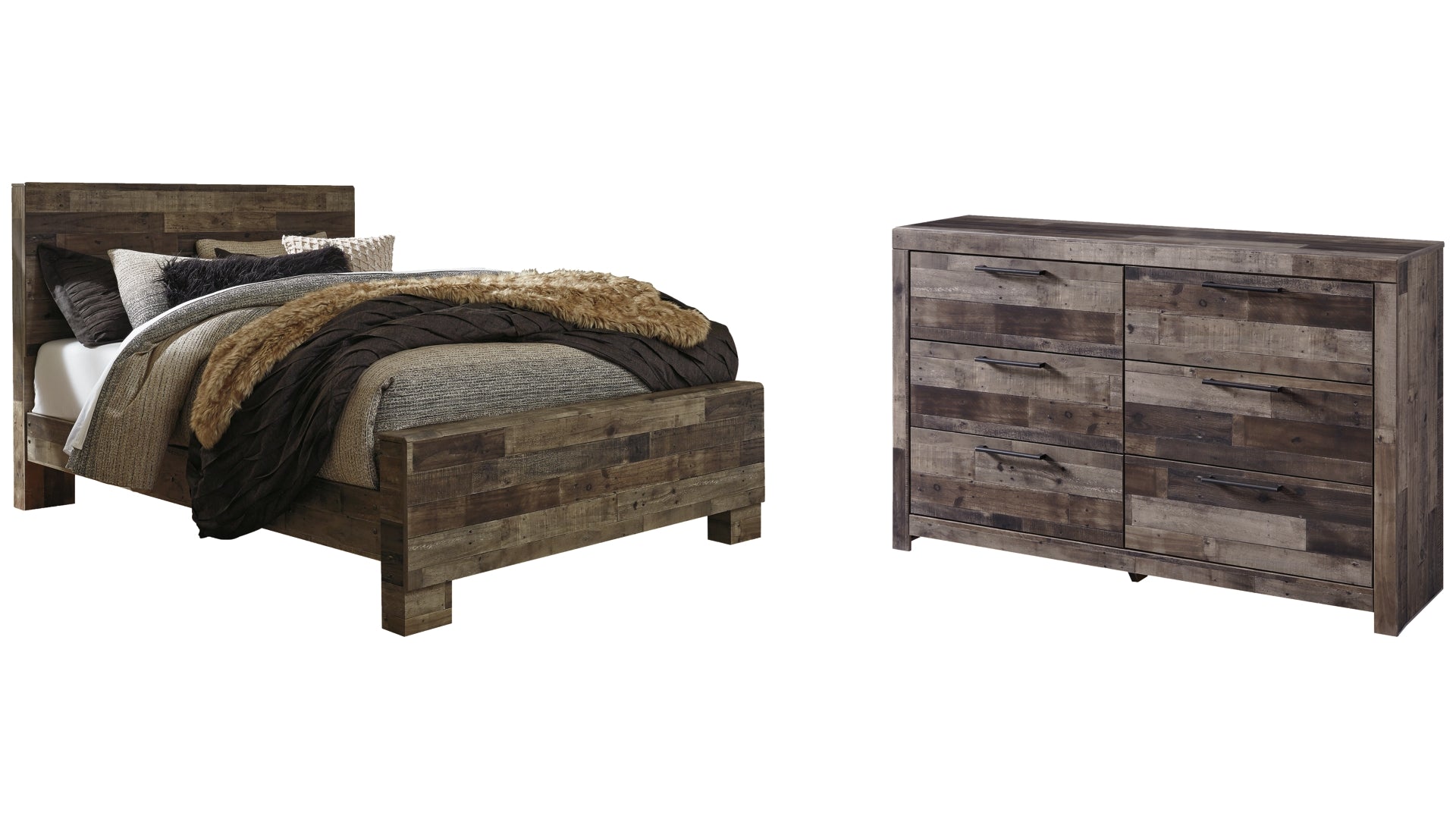 Derekson Queen Panel Bed with Dresser