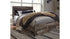 Derekson Queen Panel Bed with 2 Storage Drawers with Dresser