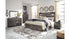 Drystan King Panel Bed with Storage with Mirrored Dresser and Chest