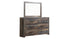Drystan King Panel Bed with Storage with Mirrored Dresser and Chest
