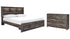 Drystan King Bookcase Bed with 2 Storage Drawers with Dresser