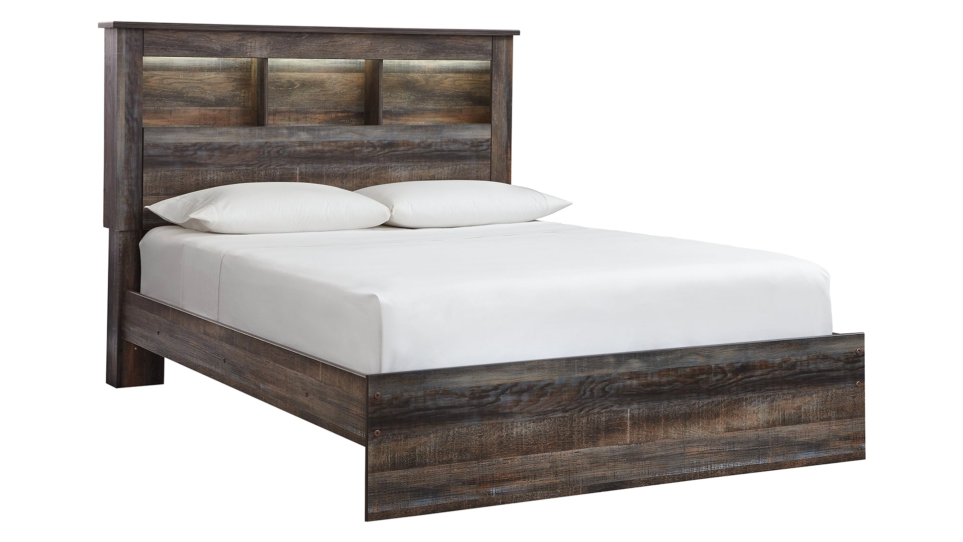 Drystan Queen Bookcase Bed with Dresser