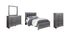Lodanna Queen Panel Bed with Mirrored Dresser and Chest