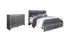 Lodanna King Panel Bed with 2 Storage Drawers with Dresser