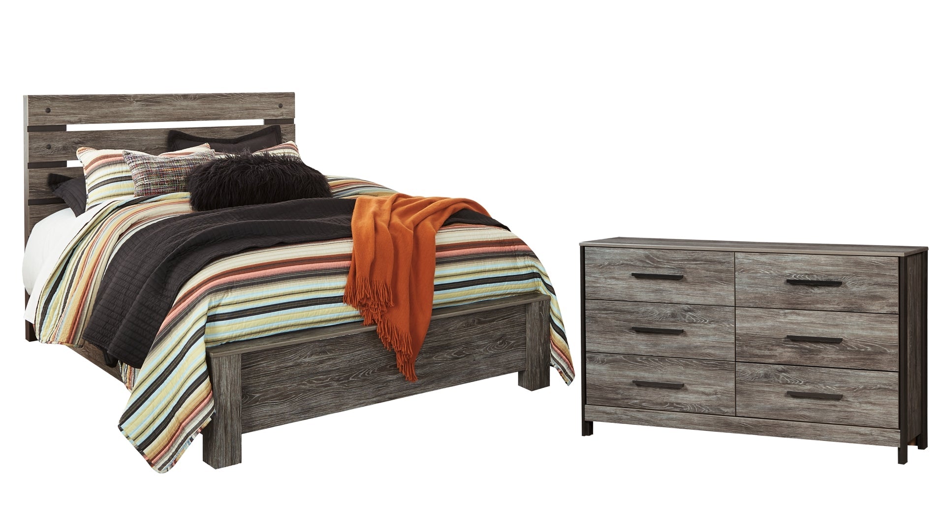 Cazenfeld Queen Panel Bed with Dresser