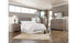 Zelen Queen/Full Panel Headboard Bed with Mirrored Dresser, Chest and Nightstand