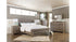 Zelen King Panel Bed with Mirrored Dresser, Chest and Nightstand