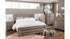 Zelen King/California King Panel Headboard Bed with Mirrored Dresser and Chest