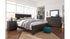 Brinxton King Panel Bed with Mirrored Dresser and Chest
