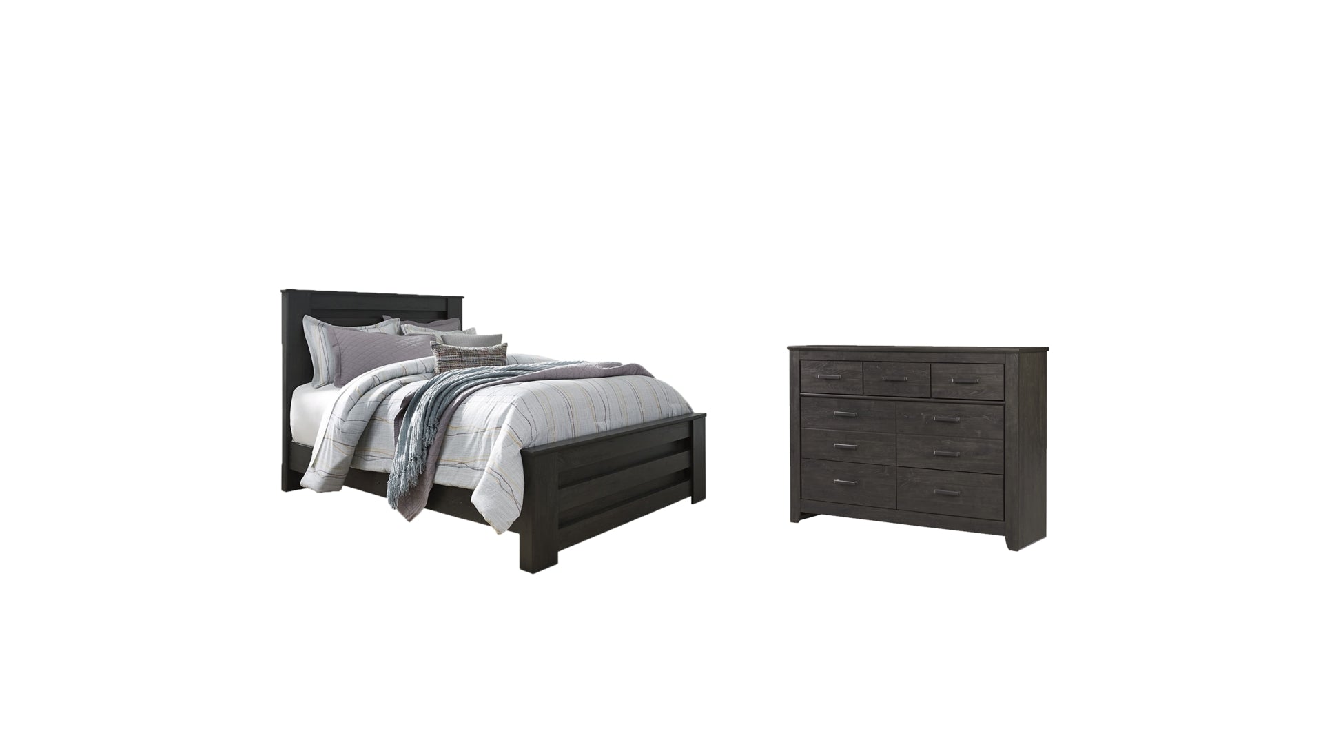 Brinxton Queen Panel Bed with Dresser